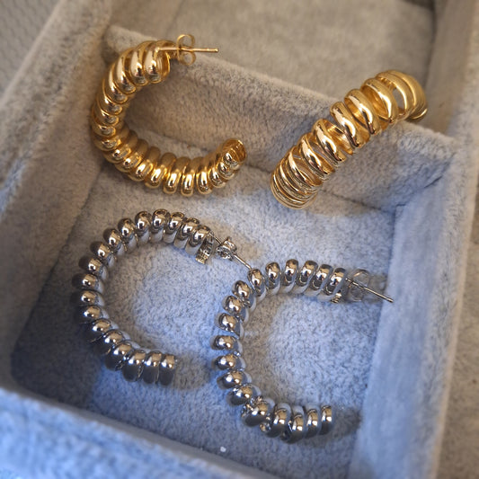 Spiral Hoop Earrings