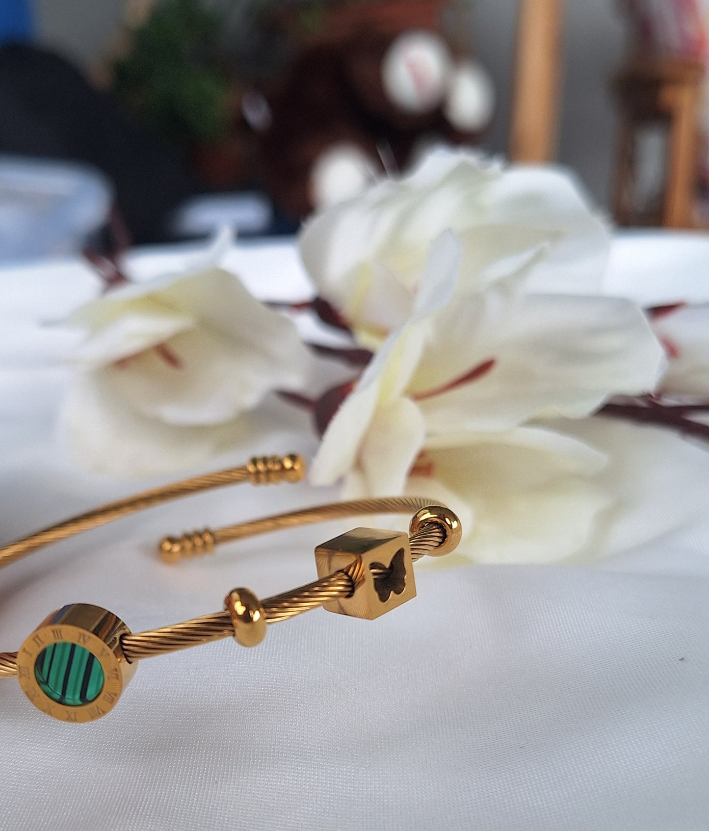 Eternal Circle Roman Cuff Bracelet