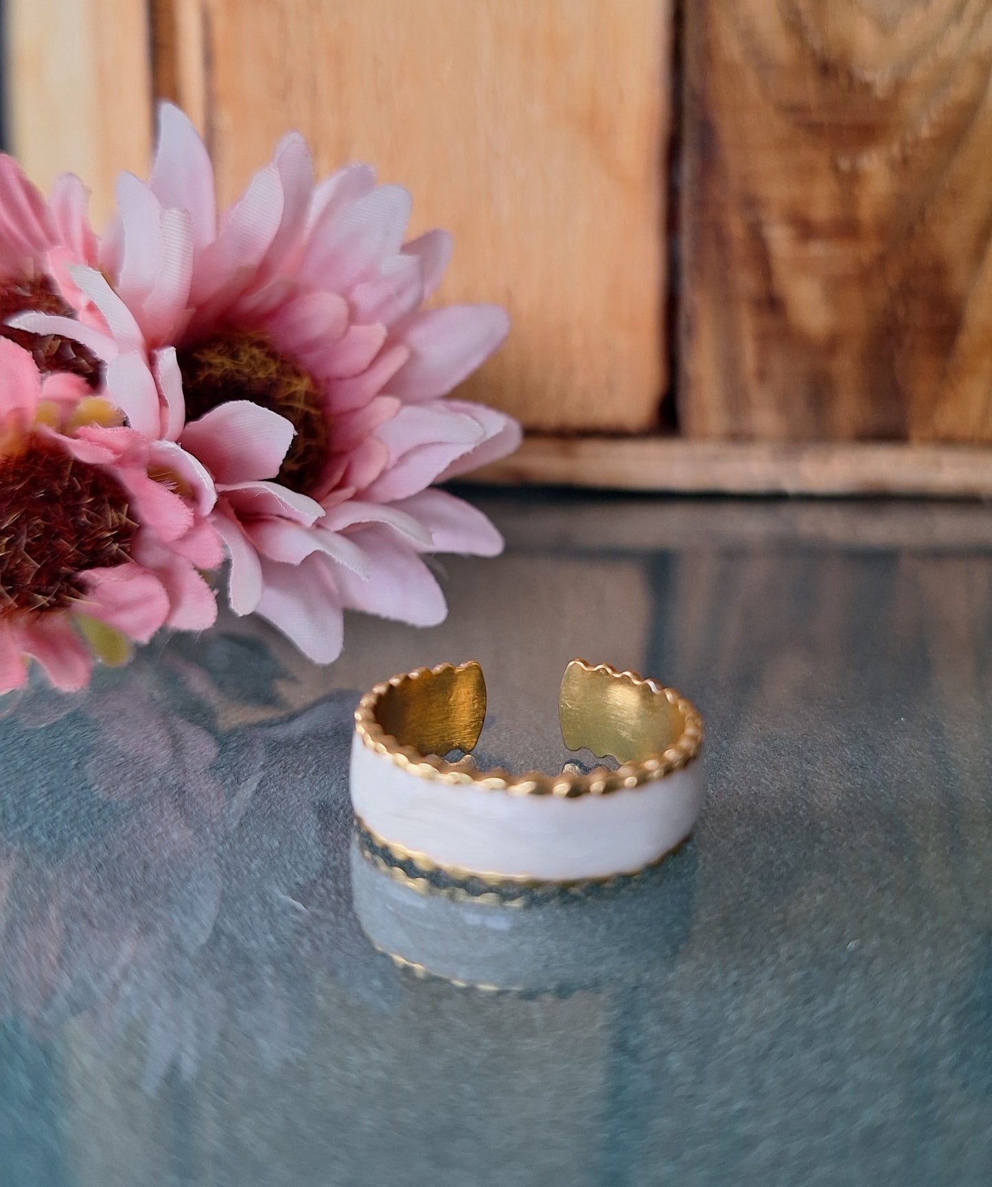 The White Cuff Ring