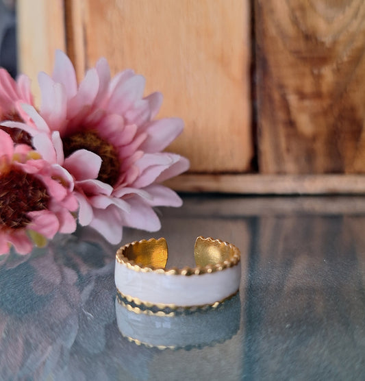 The White Cuff Ring