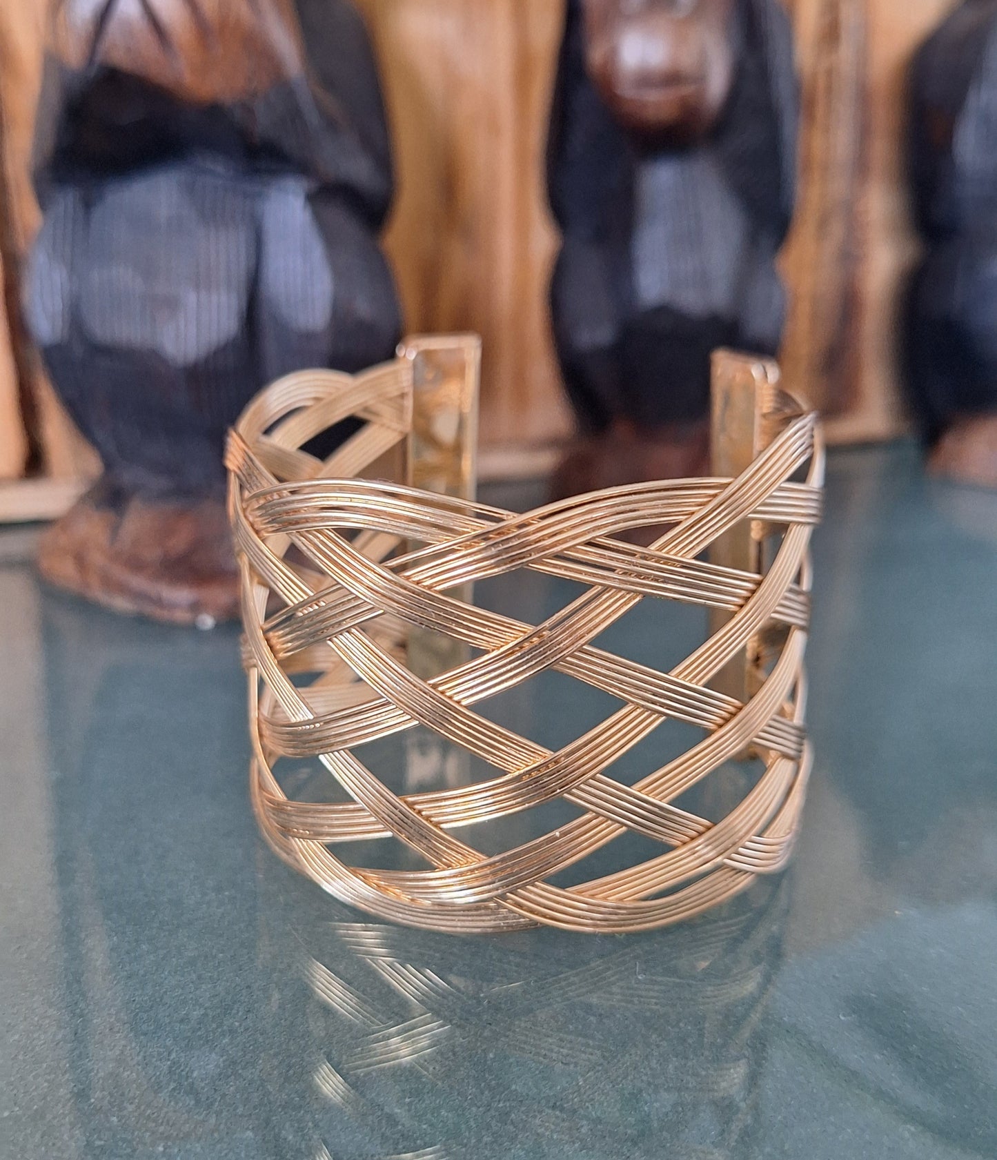 Large Braided Cuff Bracelet