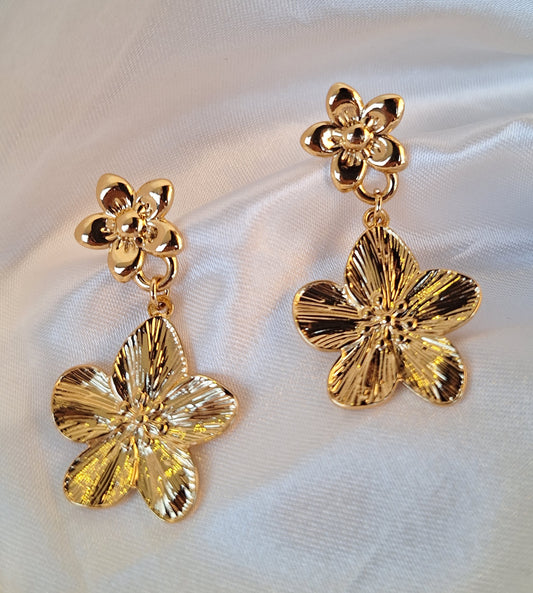 Flower Tassel Earrings