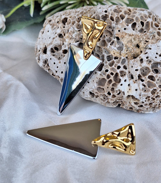 Duo Triangle Earrings