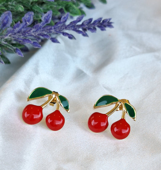 Cherry Stud Earrings