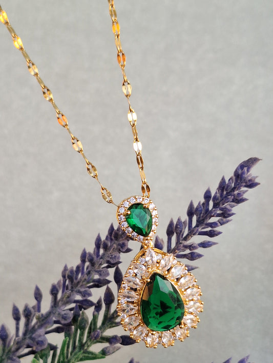 Green Zirconia Necklace