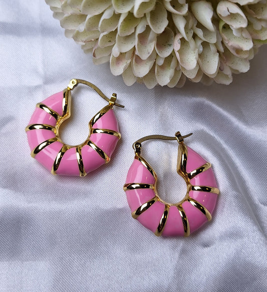Baby Pink Hoops