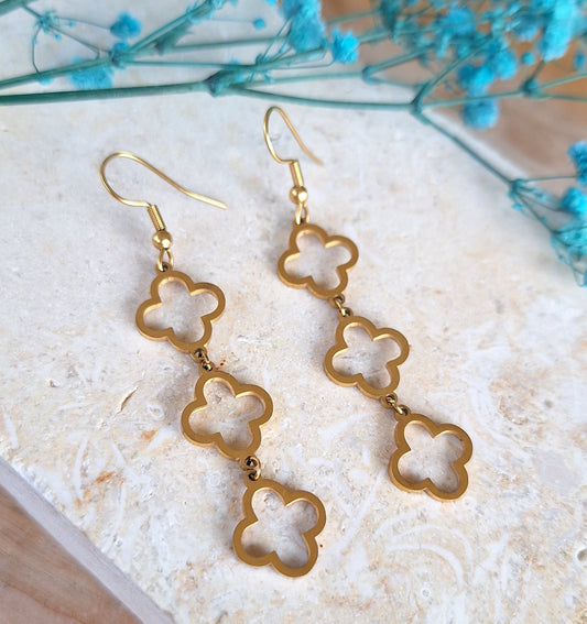 Flower Tassel Earrings