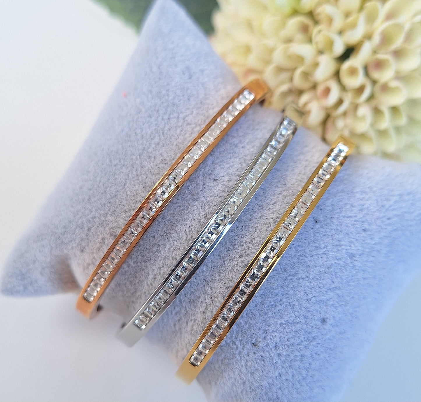 Set Of 3 Zirconia Bracelets