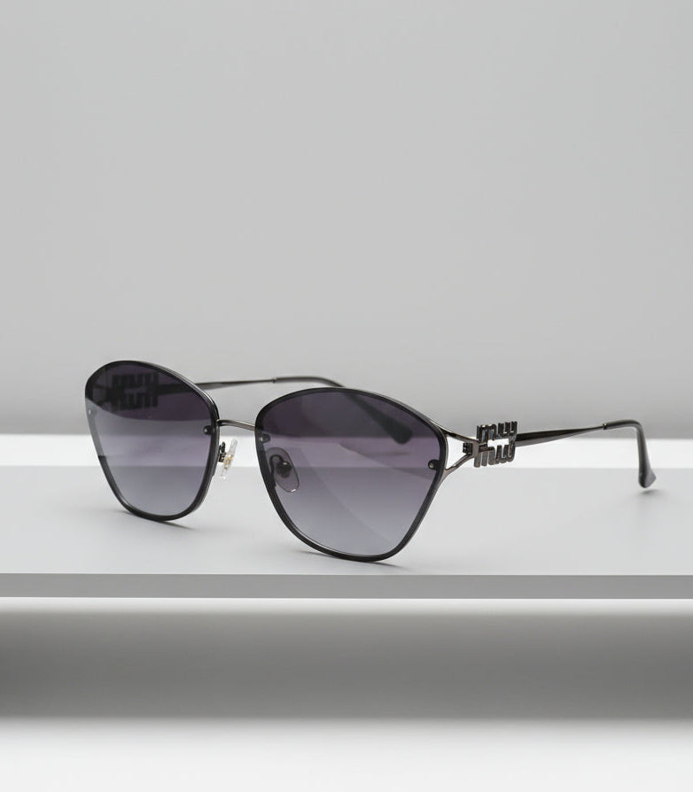 Gradient Black Grey Miu Miu Shades