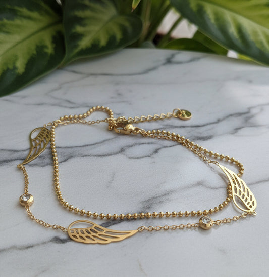 Angel Wings Anklet