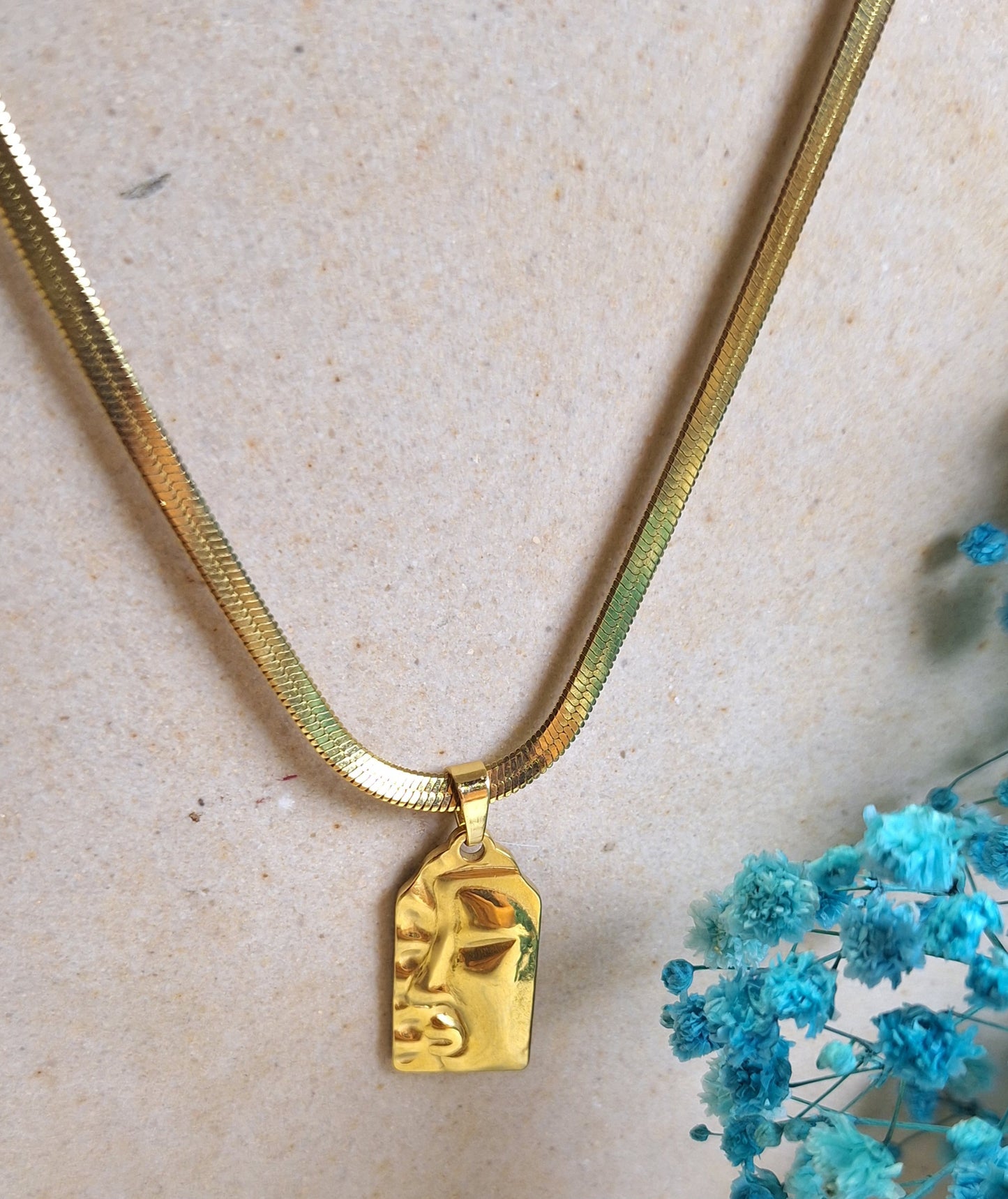 The Face Pendant Necklace