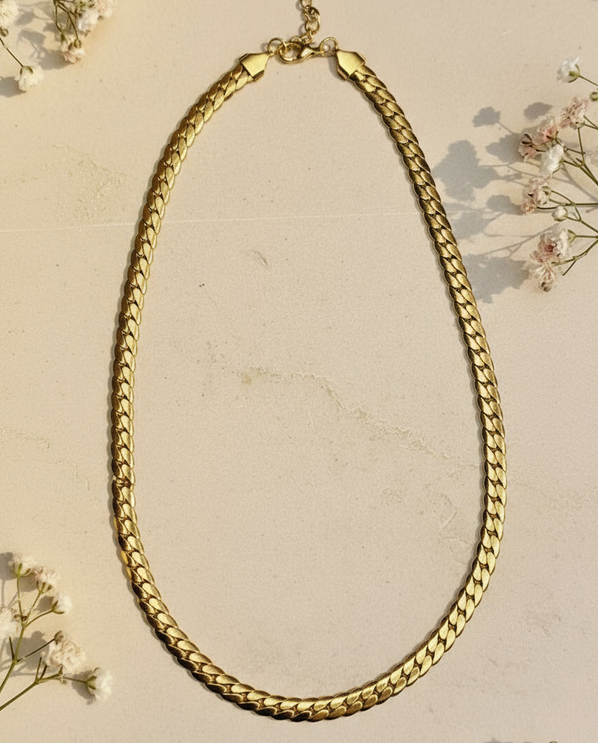 Pressed Chain Necklace
