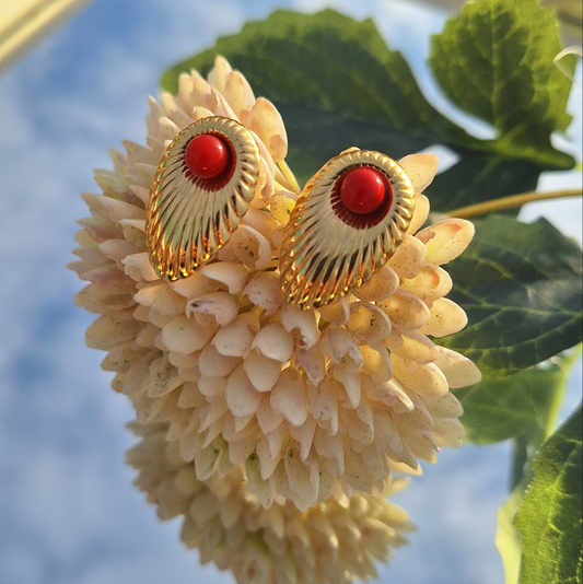 Red Beads Earrings