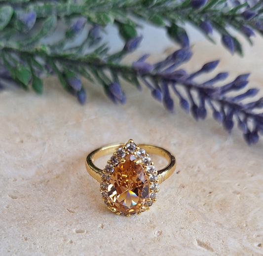 Champagne Diamond Ring