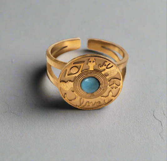 Peace & Love Ring