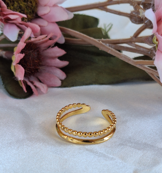 Minimalist Dual Line Ring