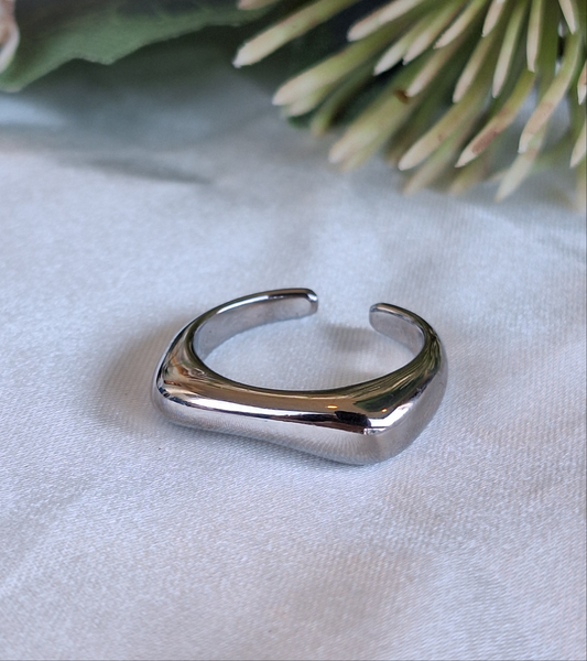 Linear Silver Ring