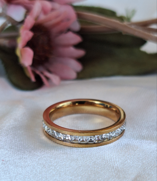 Rose Gold Zirconia Ring