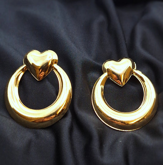 Heart Hoop Earrings