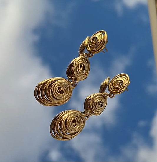 Triple Circle Earrings