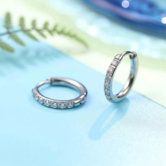 Minimalist Zirconia Stud Earrings