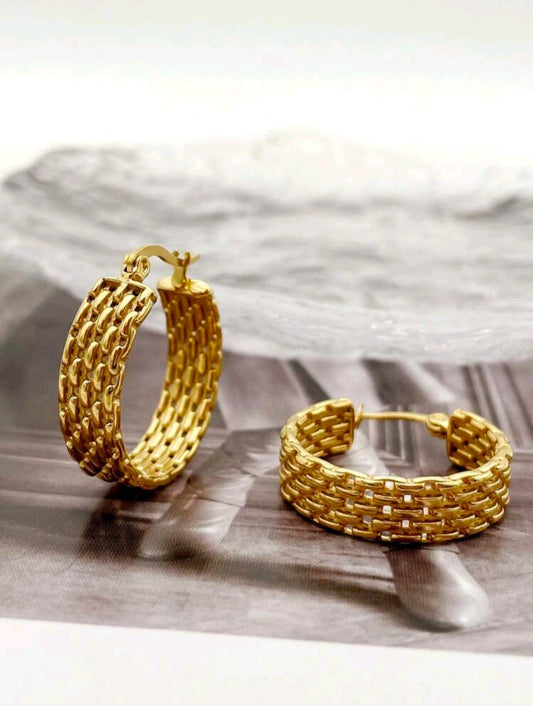The Chain Hoop Earrings