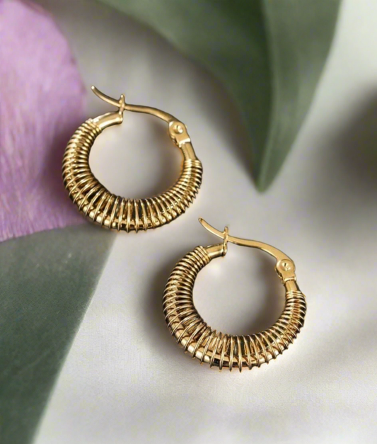 Stripes Hoop Earrings