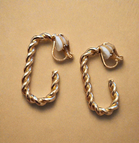 Twisted Clip Earrings