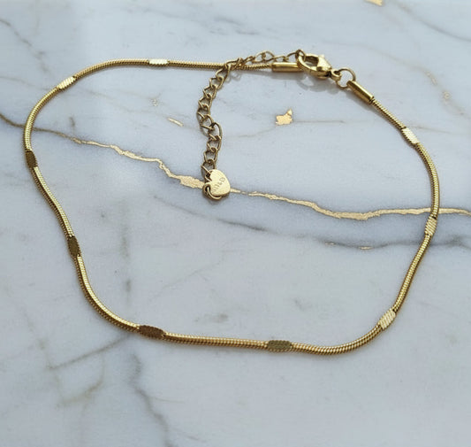 Minimalist Dotted Anklet