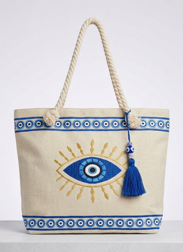 Blue Eye Beach Bag