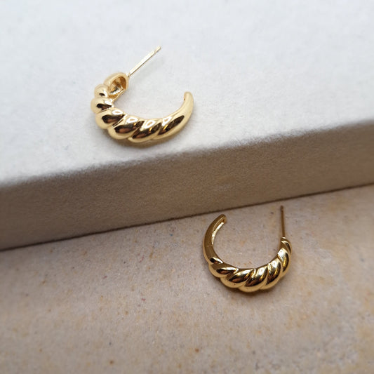 Twisted Mini Hoops