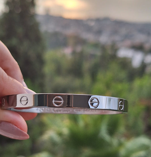 Silver Cartier Bangle