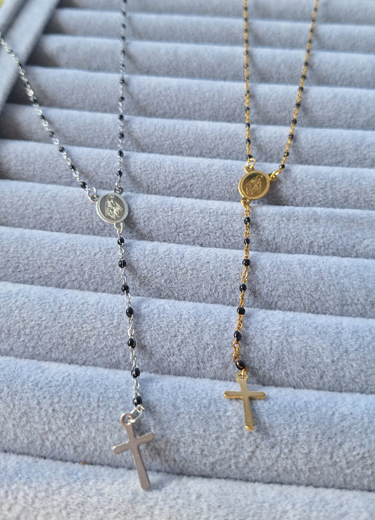 Black Stainless Steel Rosaries