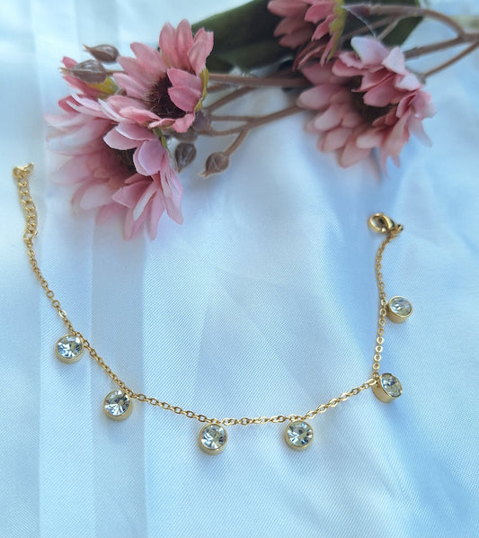 Gold Zirconia Bracelet