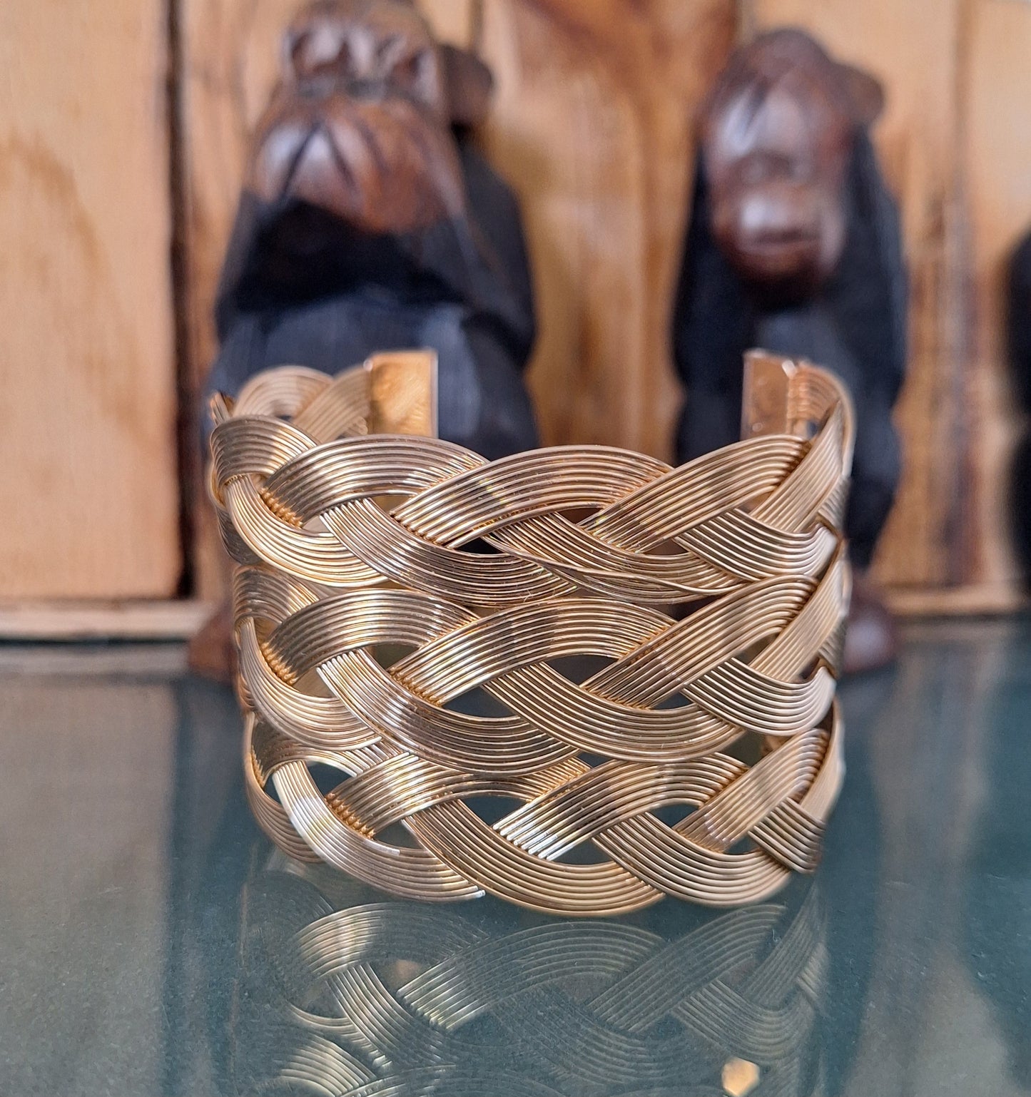 Large Braided Cuff Bracelet