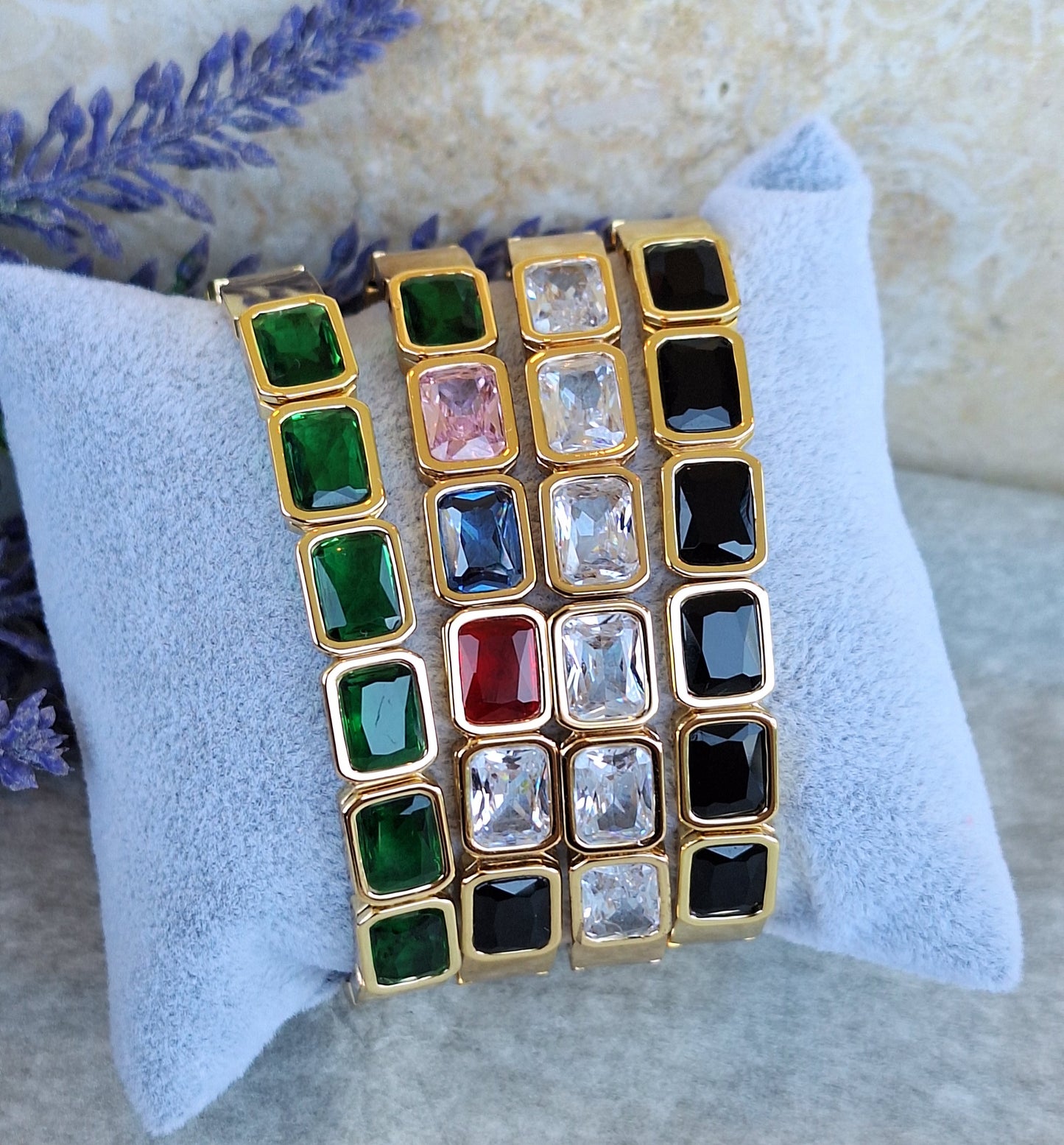 Colorful Zirconia Bangle