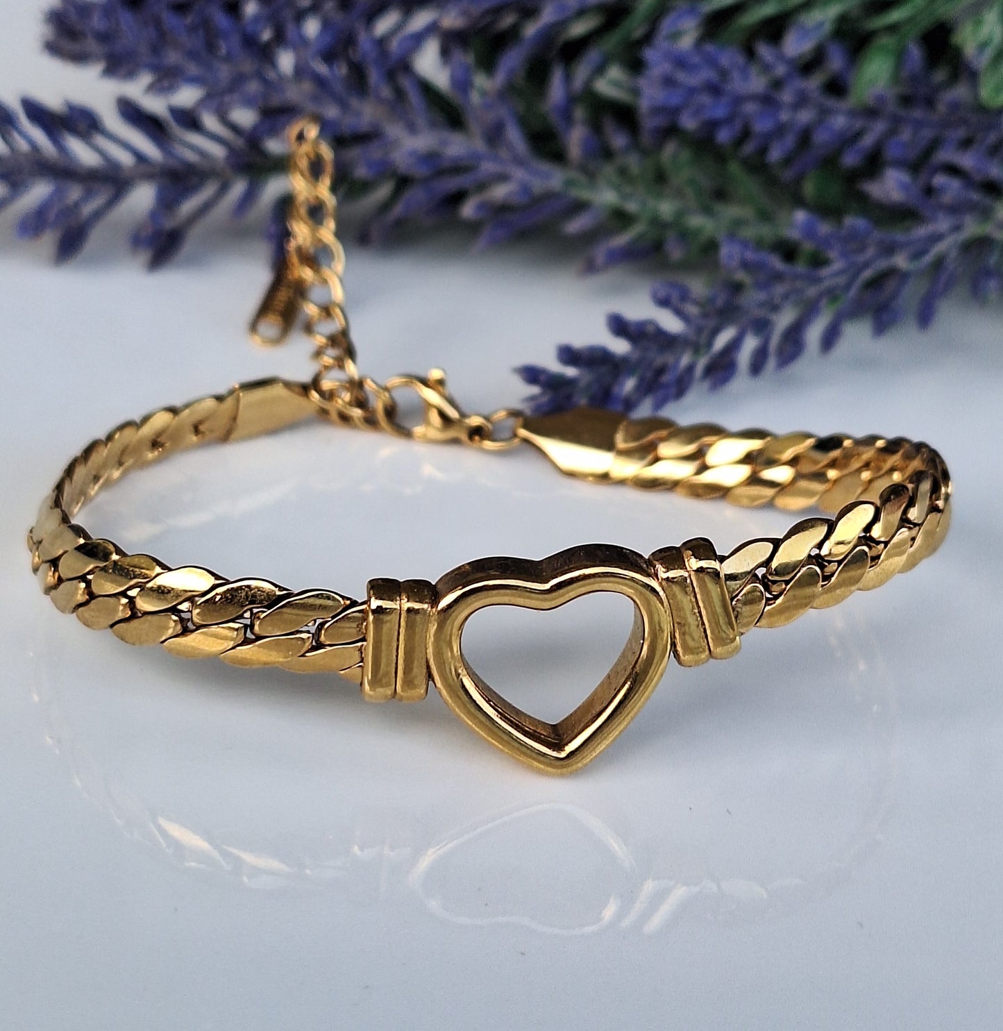 Heart Chain Bracelet