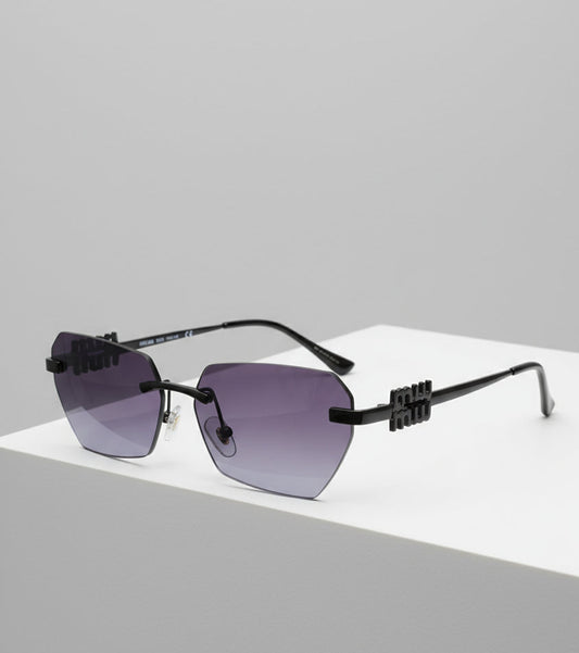 Miu Miu Black  Gradient Geometric Shades