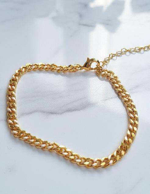 White Chain Anklet