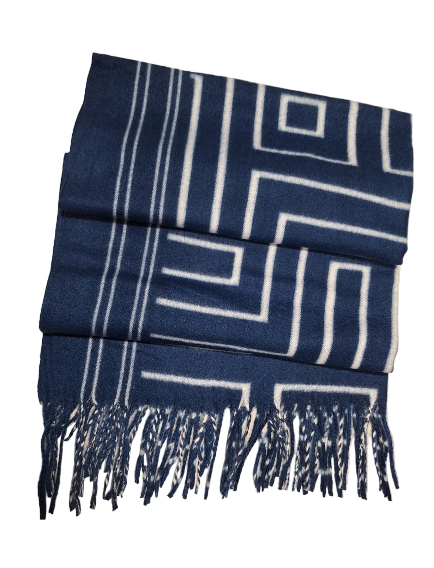 Navy & White Scarf