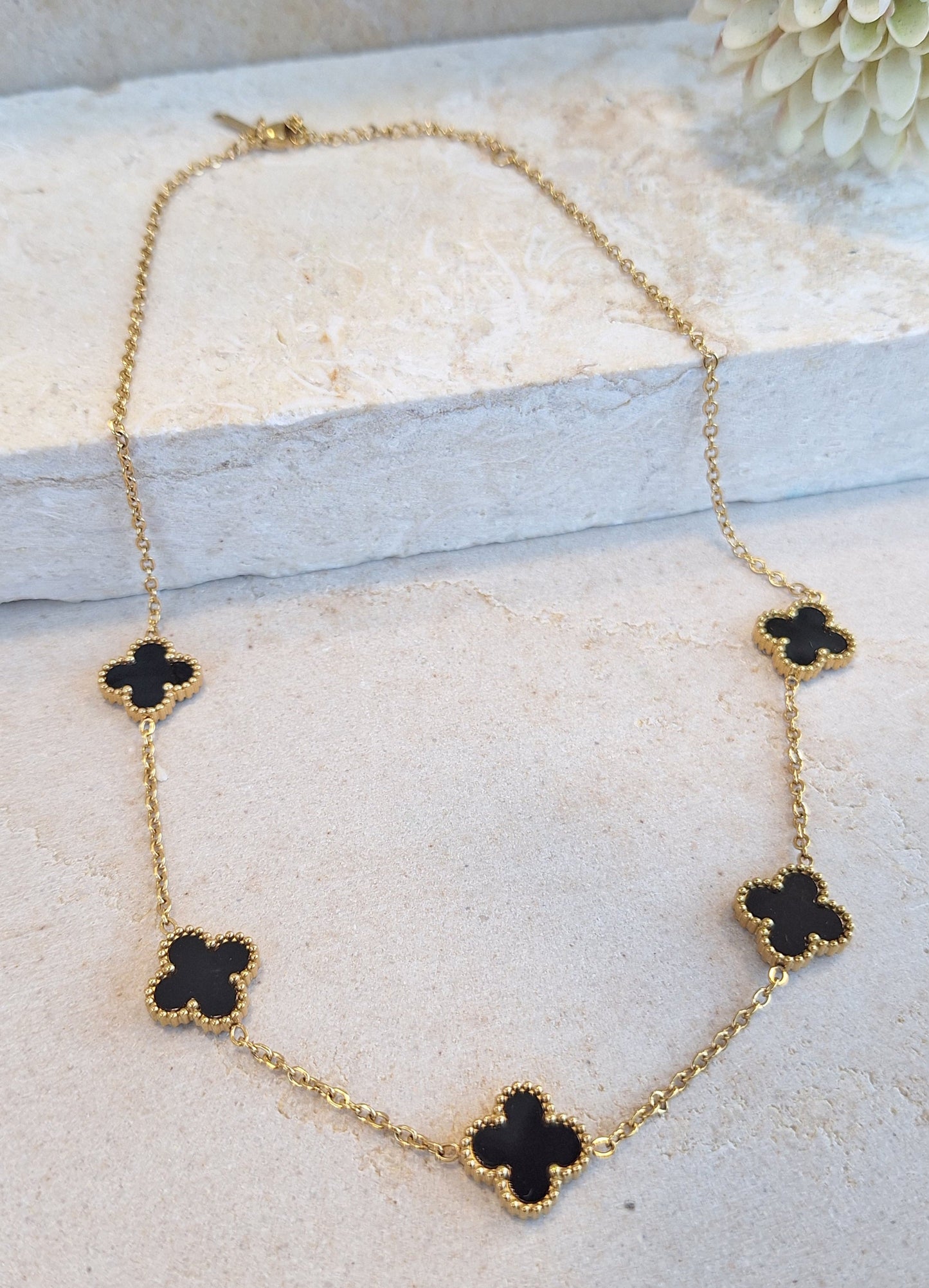 Black Vancleef Necklace