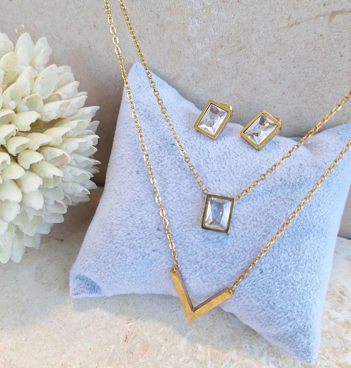 Rectangular Zirconia Set