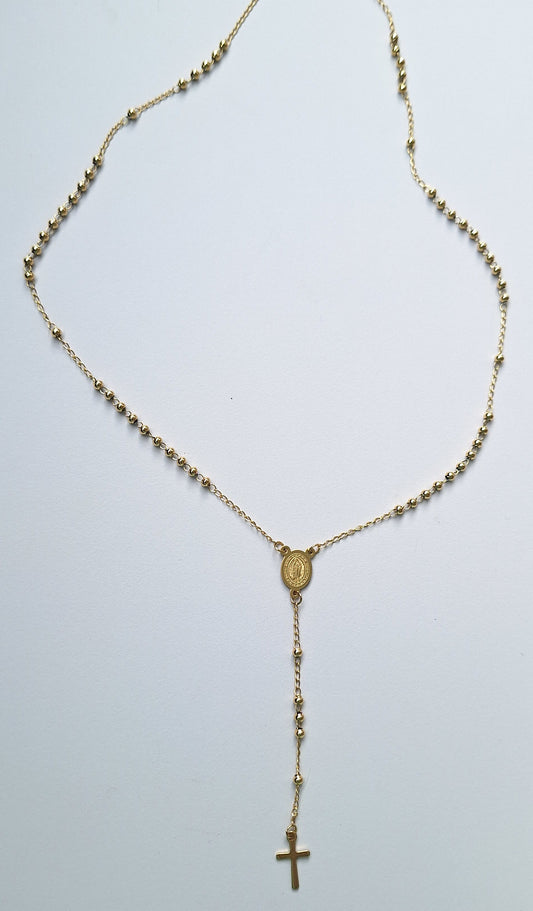 Thin Gold Stainless Steel Rosary