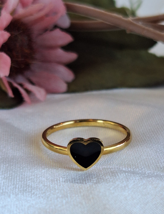 Black Heart Ring