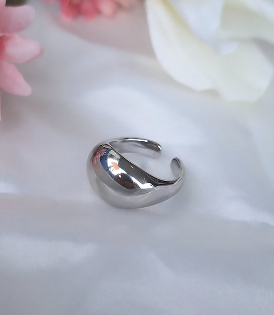 Bold Silver Dome Ring