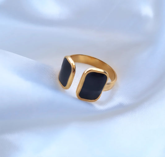 Black Duo Ring