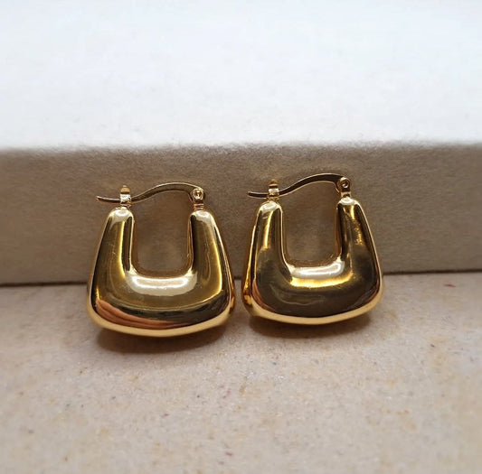 Bold Square Hoop Earrings