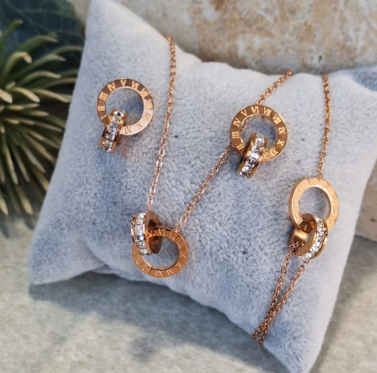 Rose Gold Roman Set