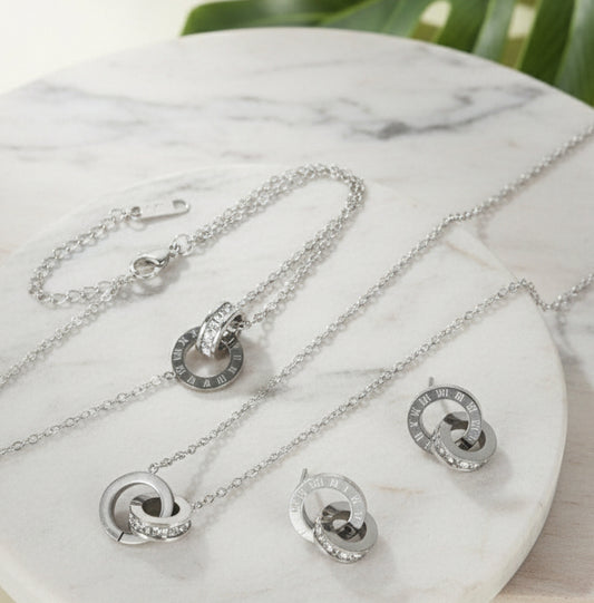 Silver Roman Numerals Set