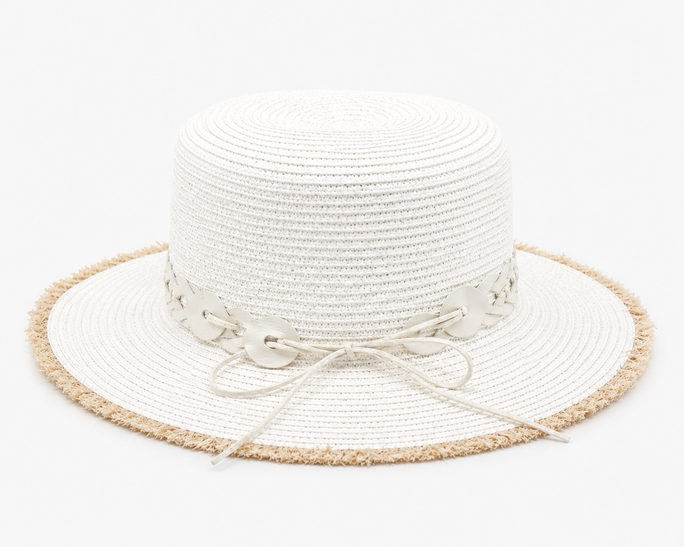 White Straw Cowboy Hat